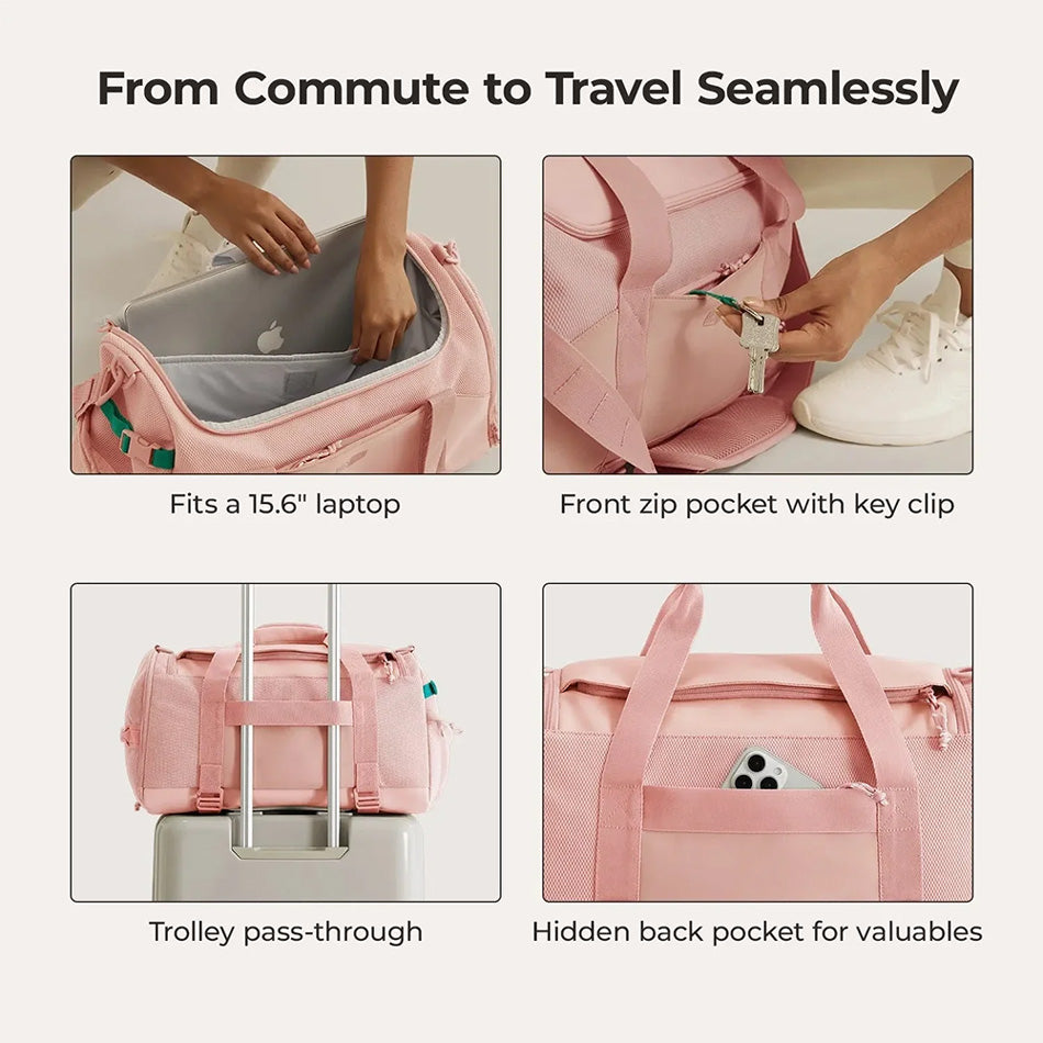 Reiki Gym Duffel Bag - Pink