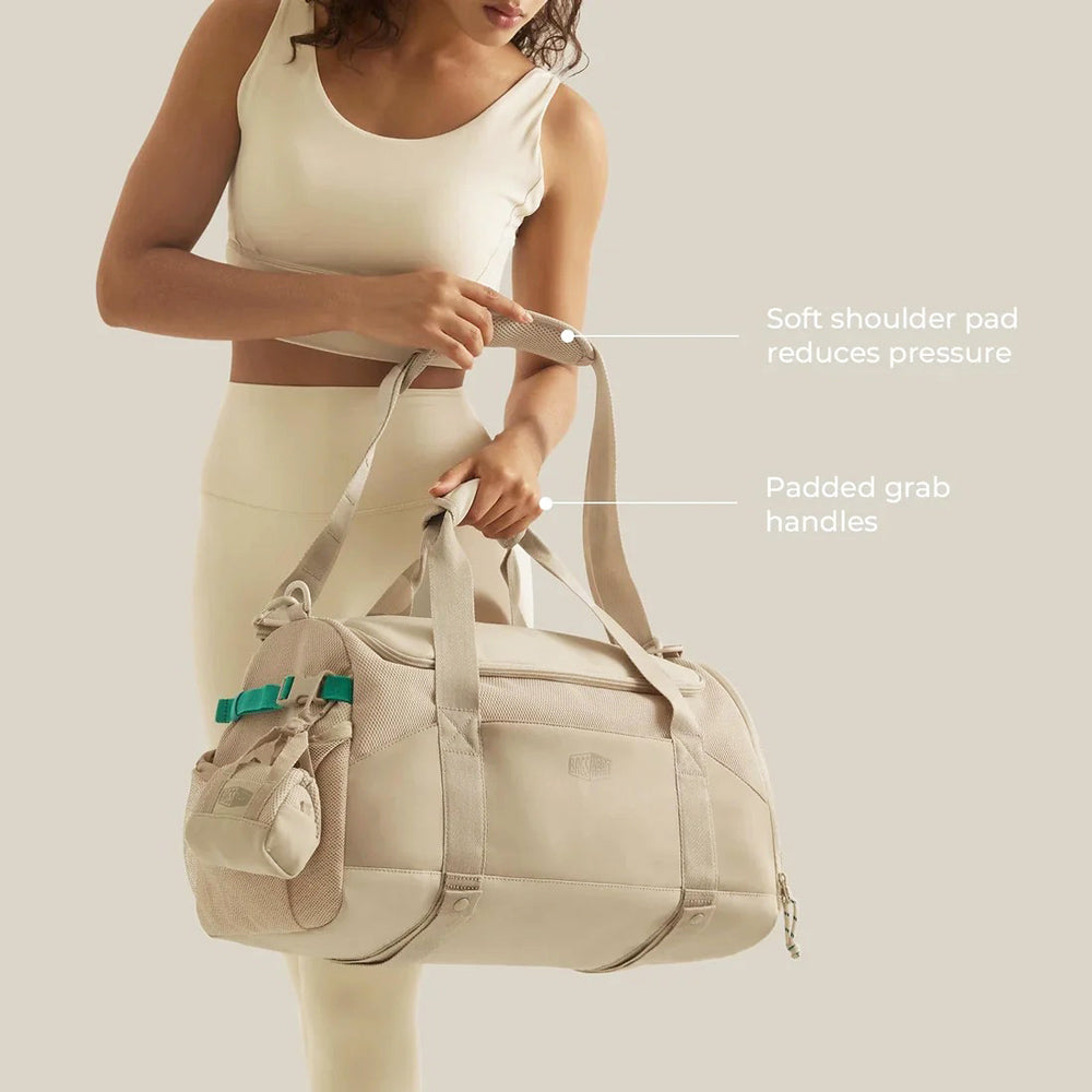 Reiki Gym Duffel Bag - Beige