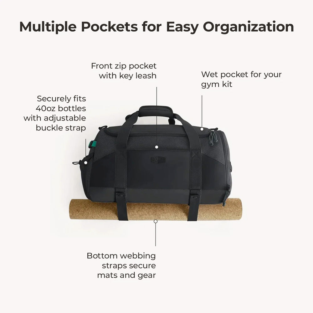 Reiki Gym Duffel Bag - Black