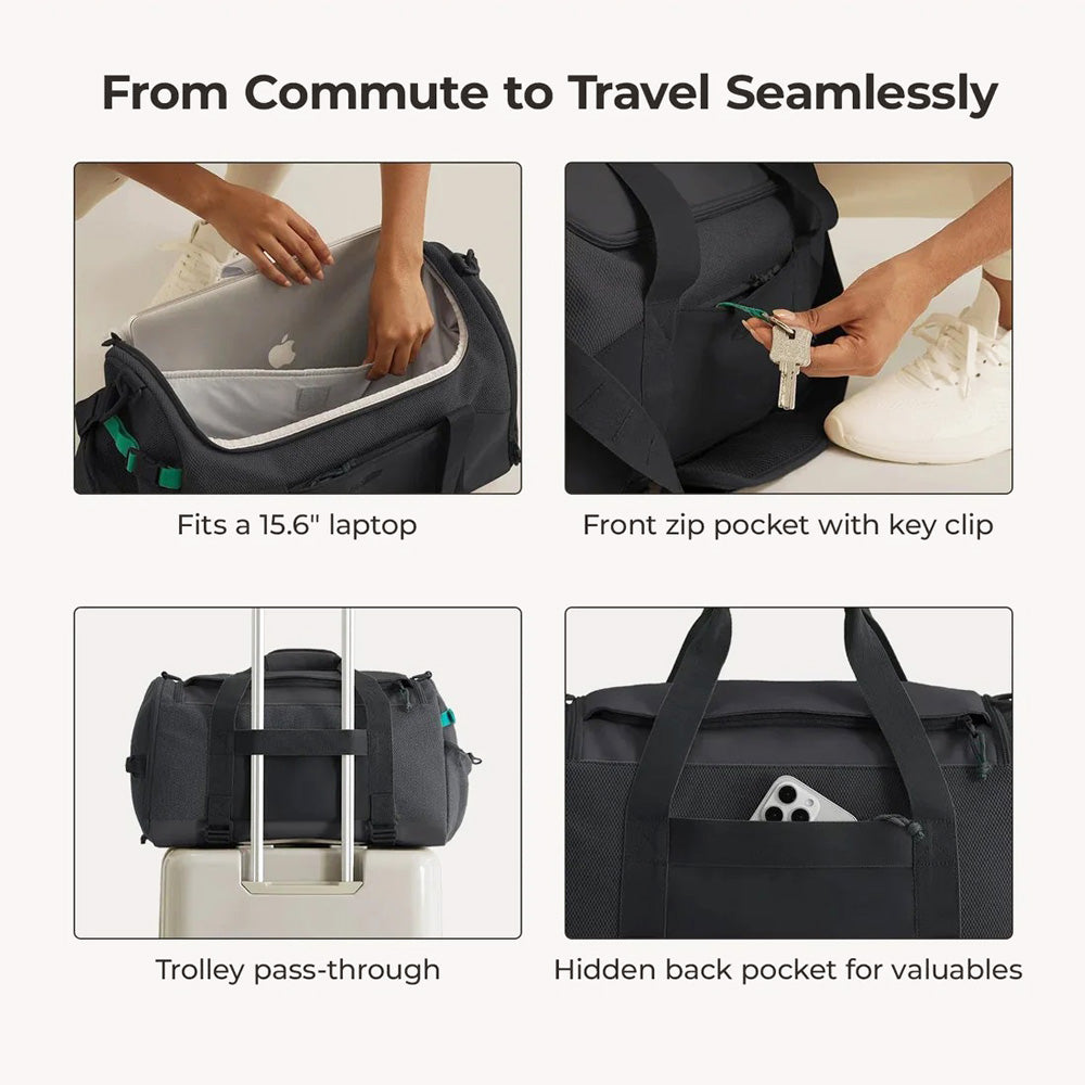 Reiki Gym Duffel Bag - Black