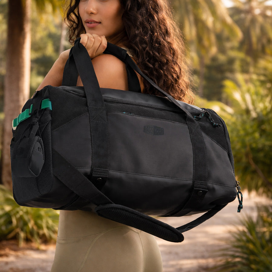 Reiki Gym Duffel Bag - Black