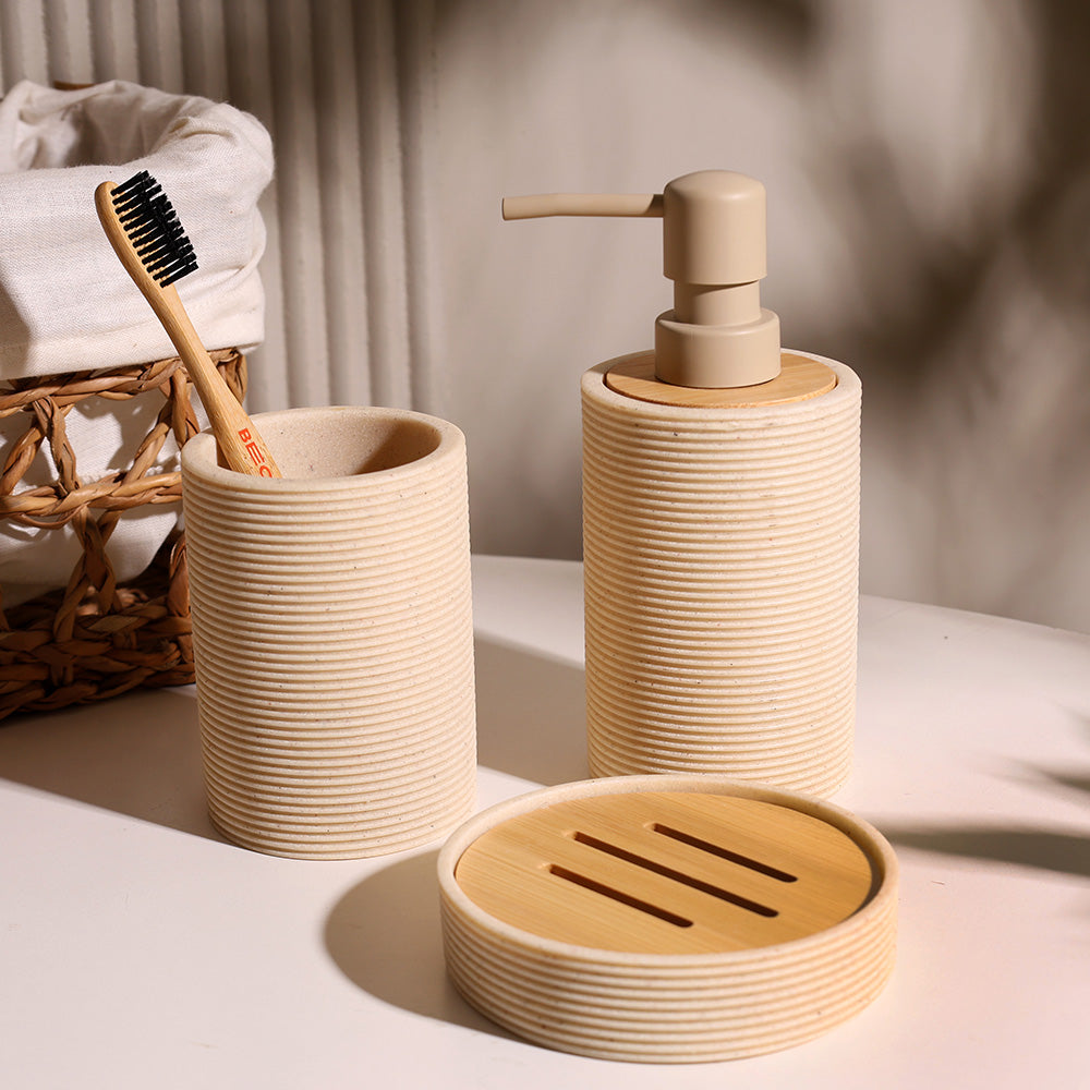 Kala 3-piece Bathroom Set - Cream