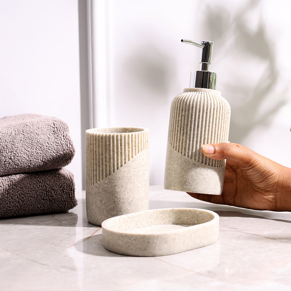 Orla 3-piece Bathroom Set - Light Grey