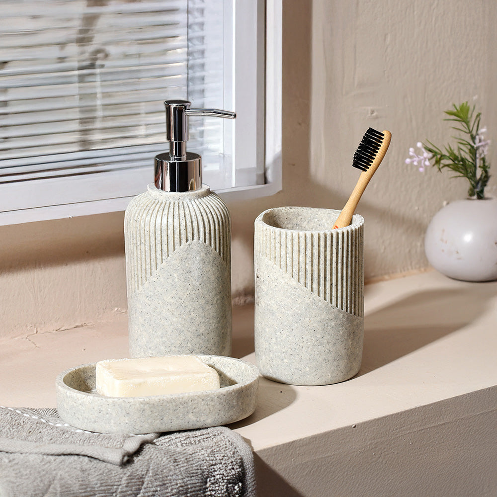 Orla 3-piece Bathroom Set - Light Grey