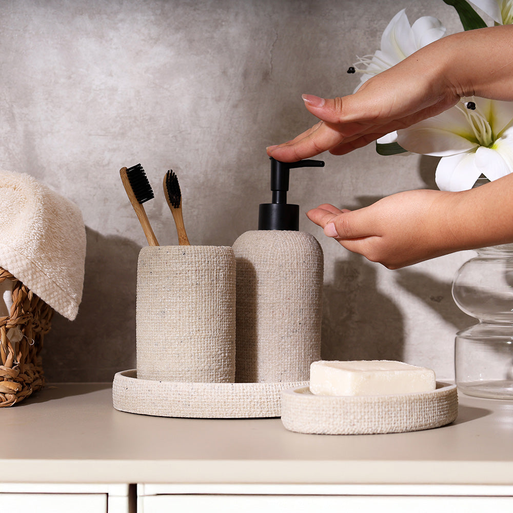 Eve 4-piece Bathroom Set - Greige