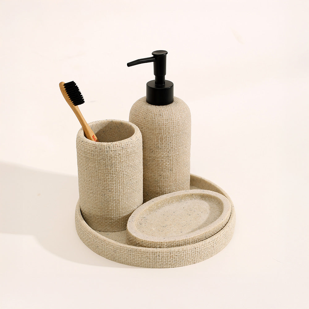 Eve 4-piece Bathroom Set - Greige