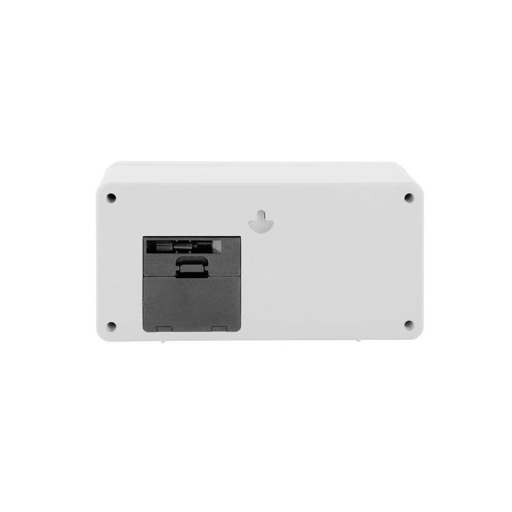 Retro Boxed Flip Table Clock - White