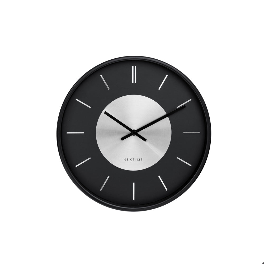 Retro II Wall Clock 25cm - Black