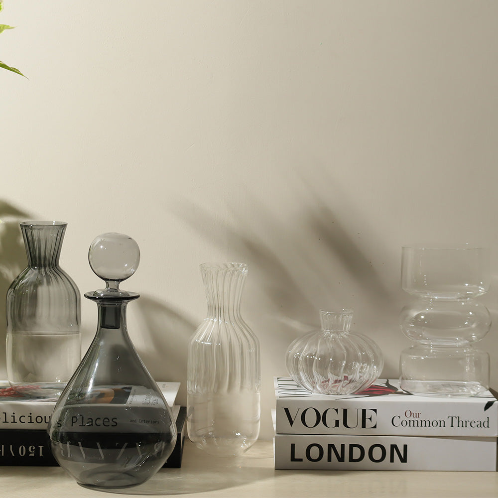 Soli Glass Vase Medium - Clear