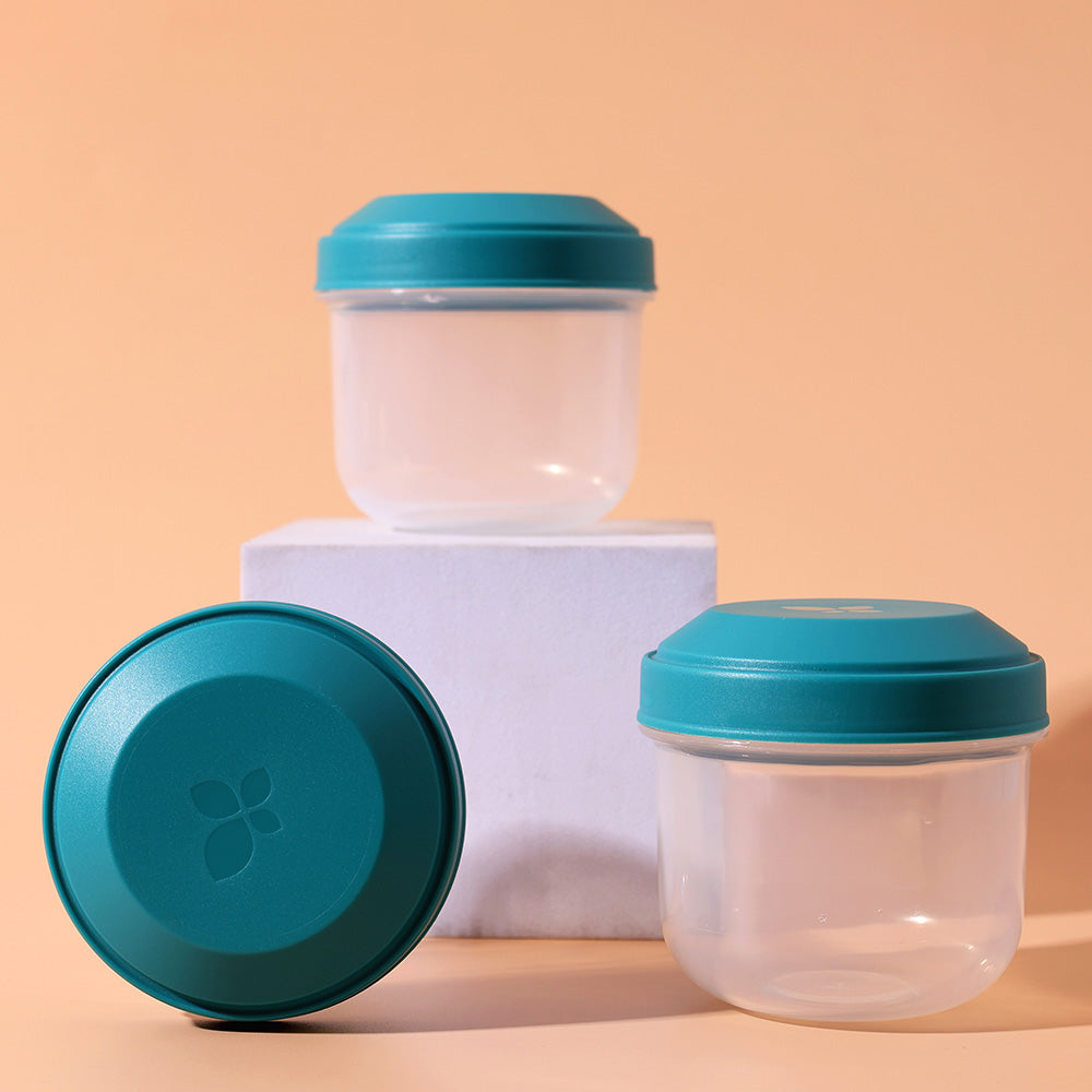 Rikko Snack Boxes, Set of 3 - Lagoon Blue
