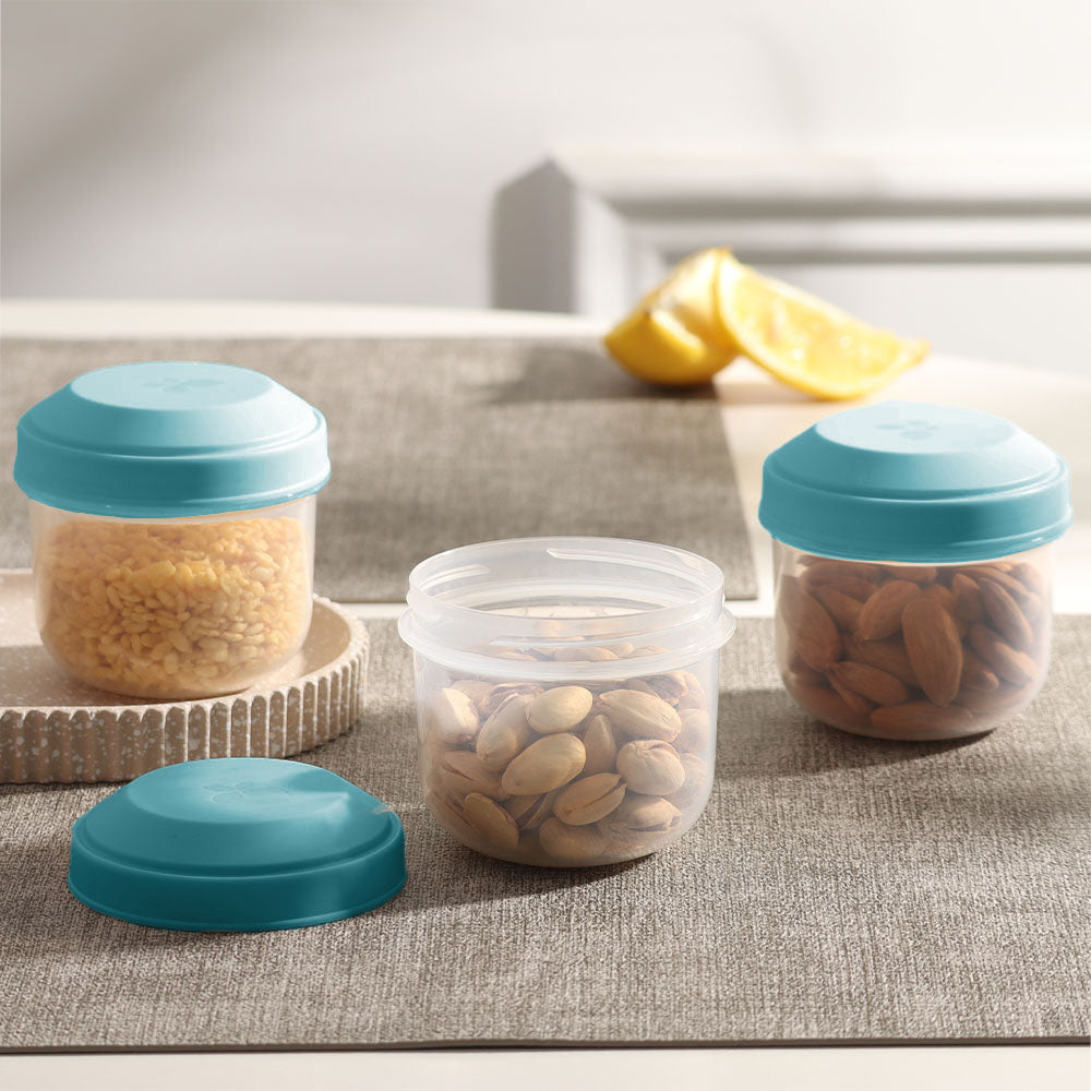 Rikko Snack Boxes, Set of 3 - Lagoon Blue