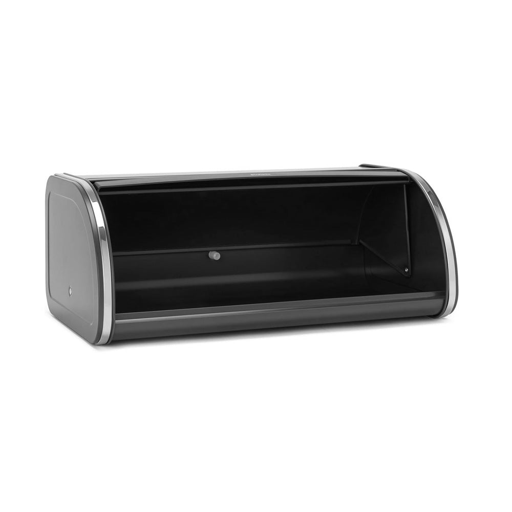 Roll Top Bread Bin Large - Matte Black