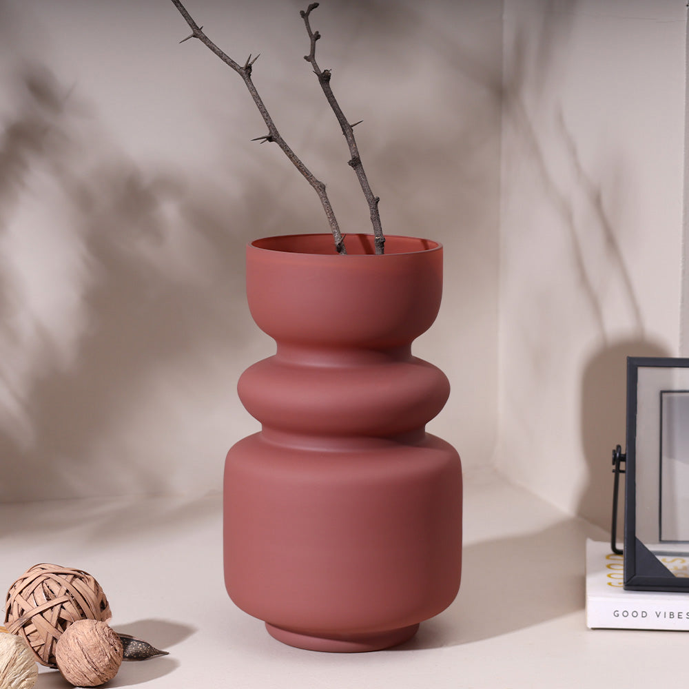 Roma Glass Vase Tall - Sunstone