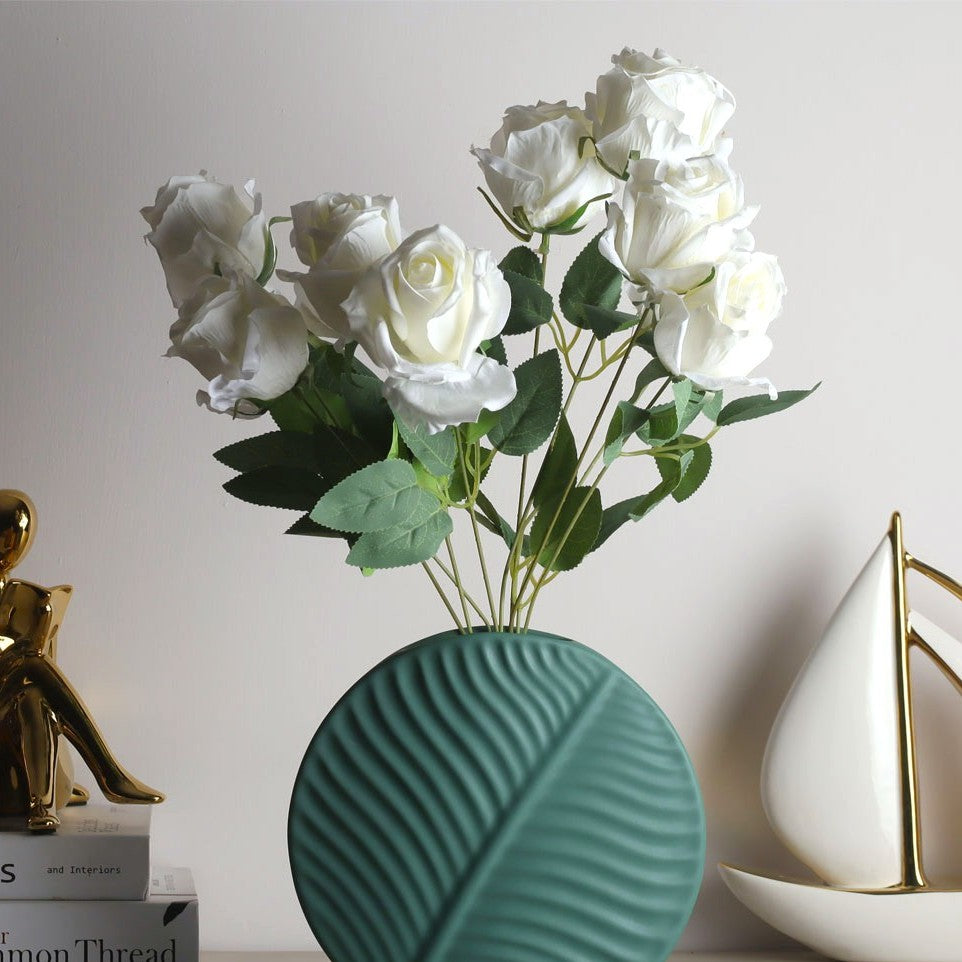 Rose Faux Bunch, Set of 2 - White