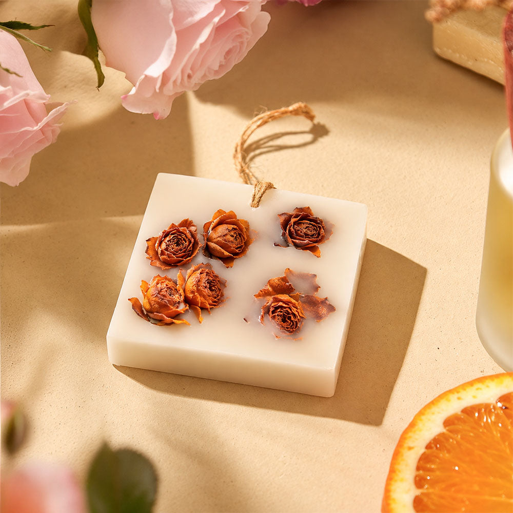 Rose Scented Wax Tablet - Dried Buds