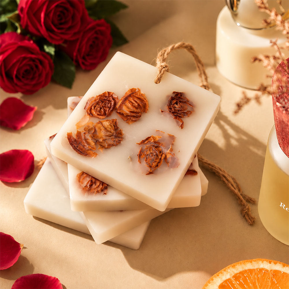 Rose Scented Wax Tablet - Dried Buds