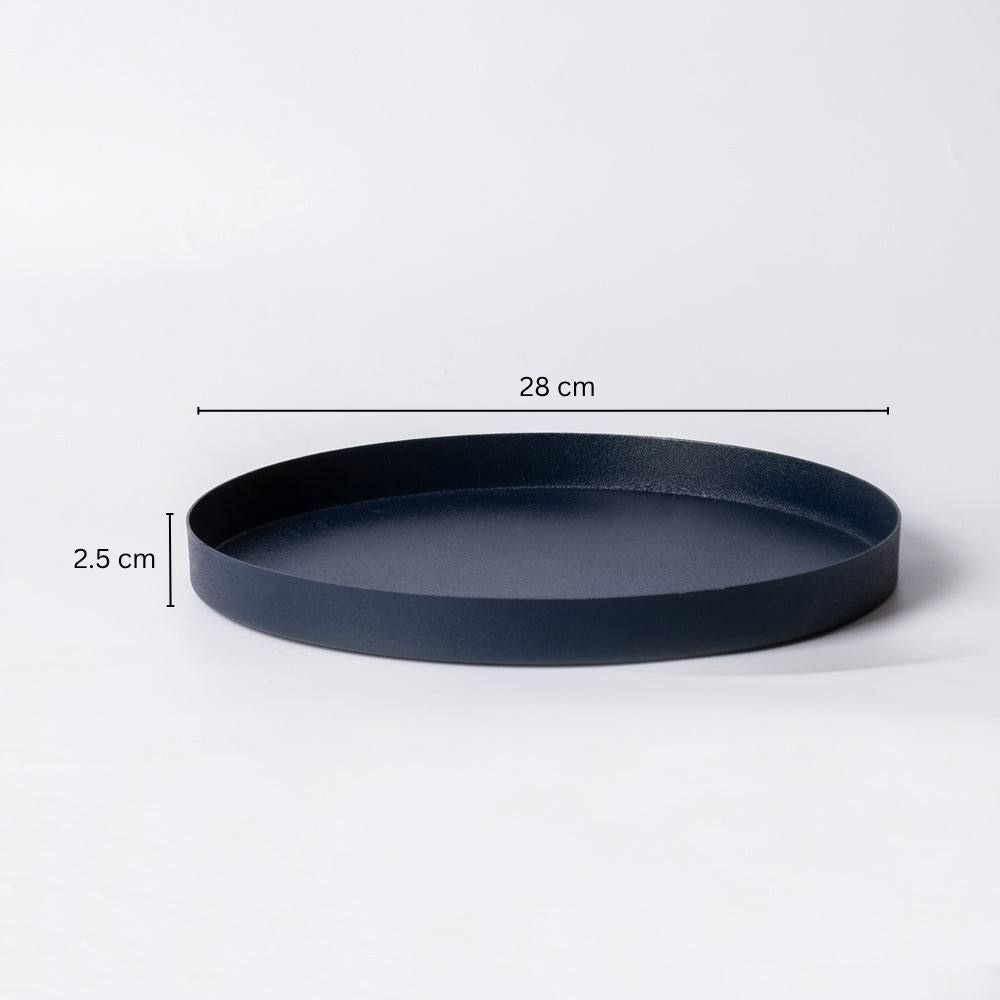 Rotem Textured Tray - Ink Blue
