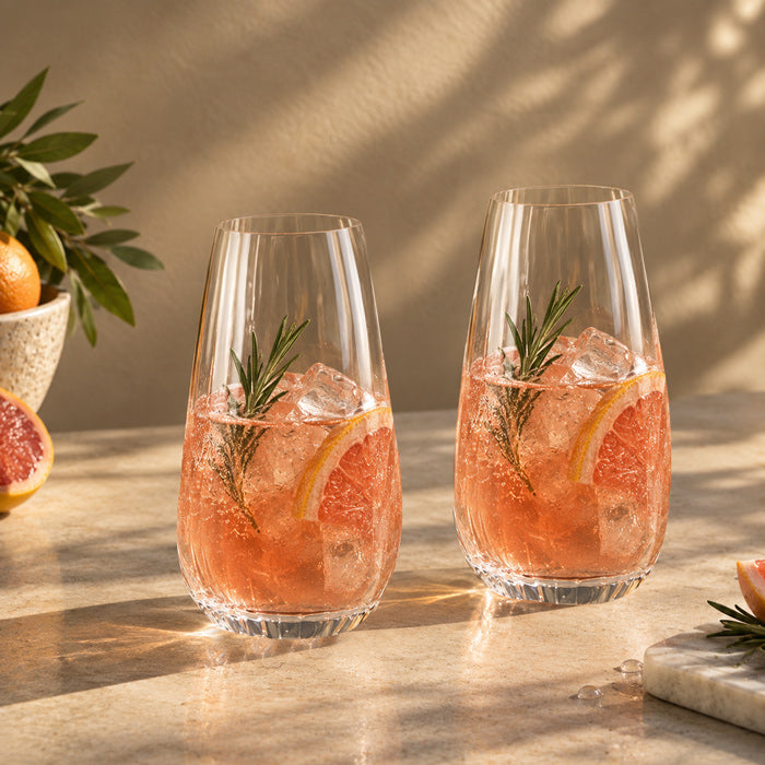 Round Up Highball Glasses 430ml, Set of 2