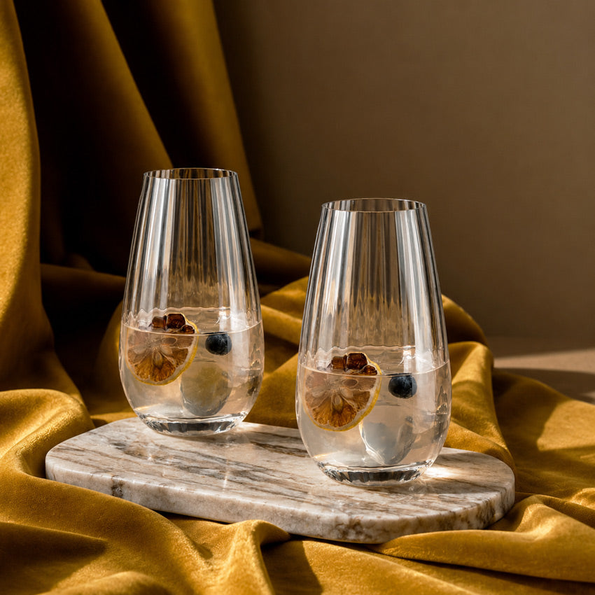 Round Up Highball Glasses 430ml, Set of 2