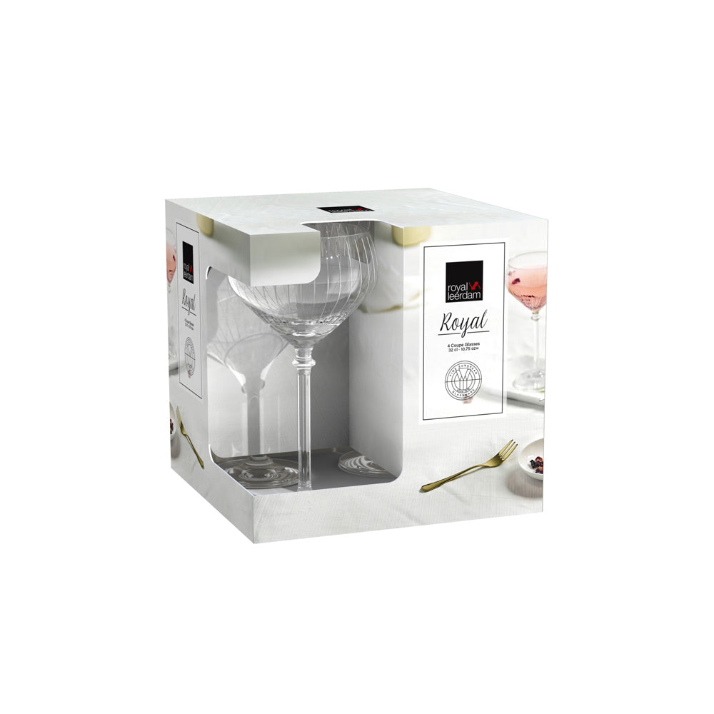 Royal Coupe Glasses 320ml, Set of 4