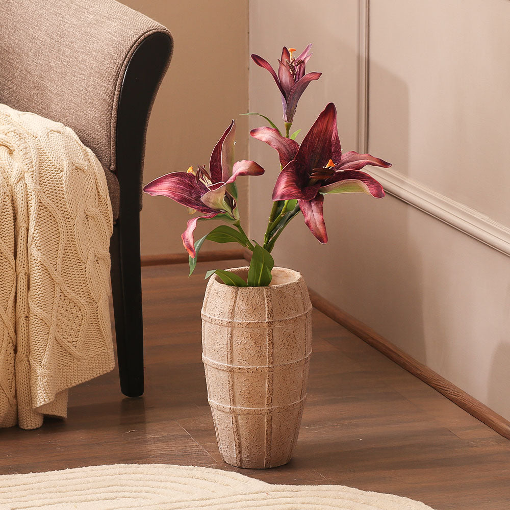 Royal Lily Faux Stem - Royal Purple