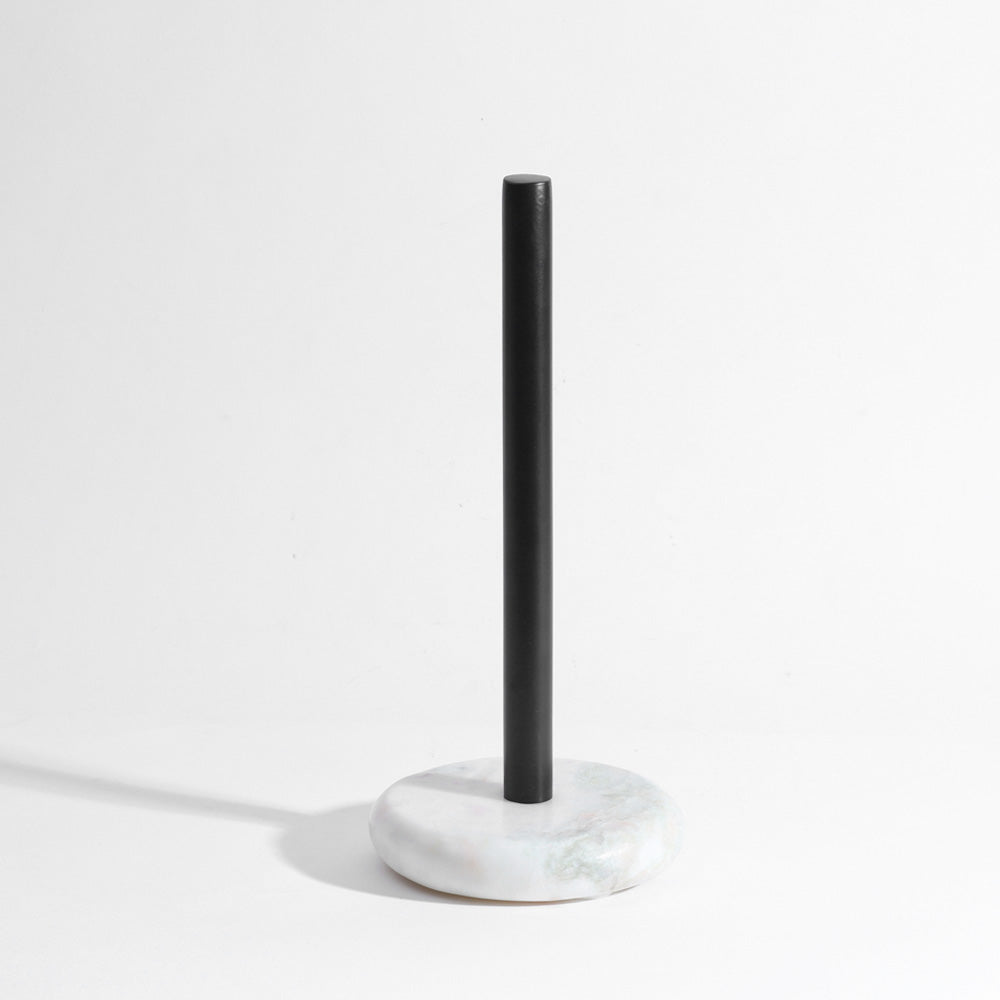 Rubio Marble Paper Towel Holder - White Black