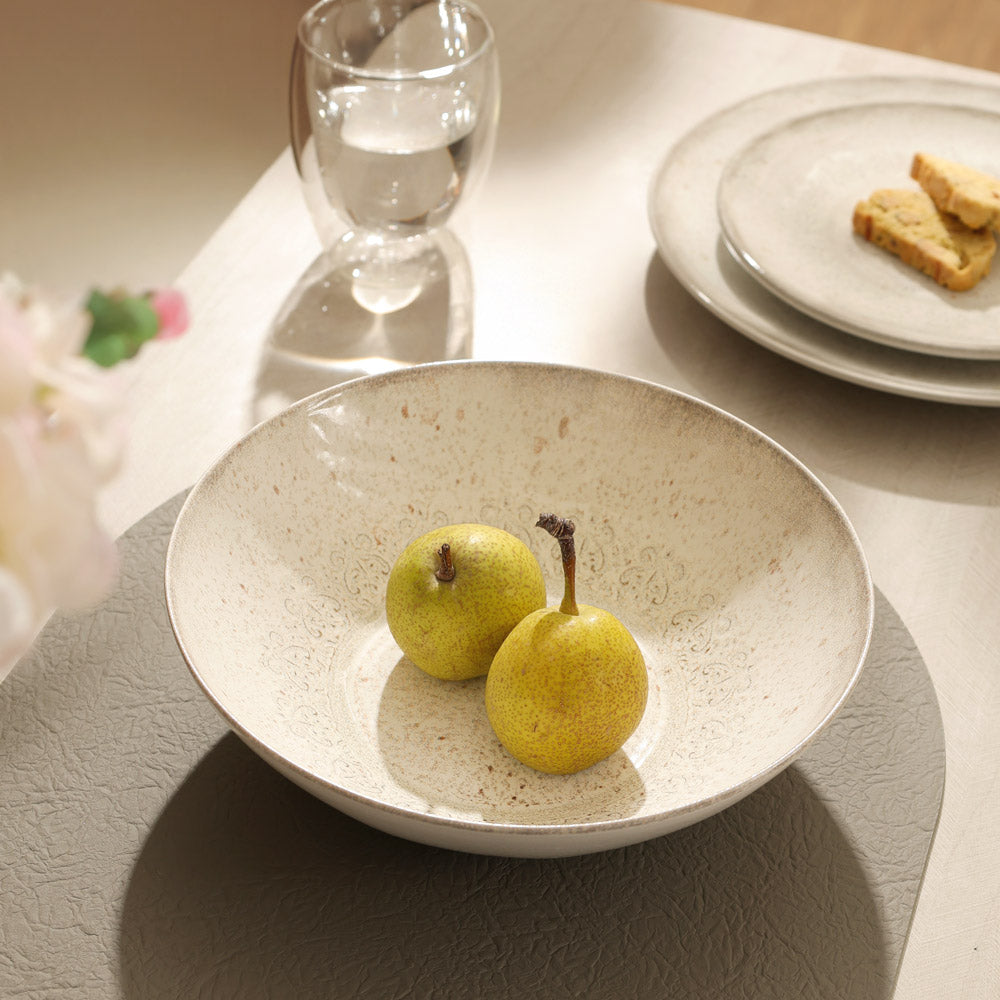 Rubio Serving Bowl - Vintage Beige