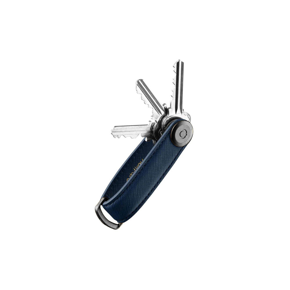 Saffiano Key Organiser - Navy Black
