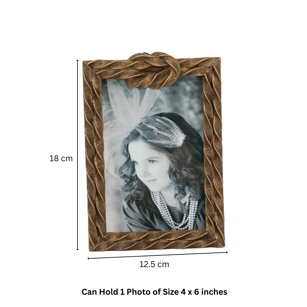 Sailor Knot Photo Frame Medium - Bronze