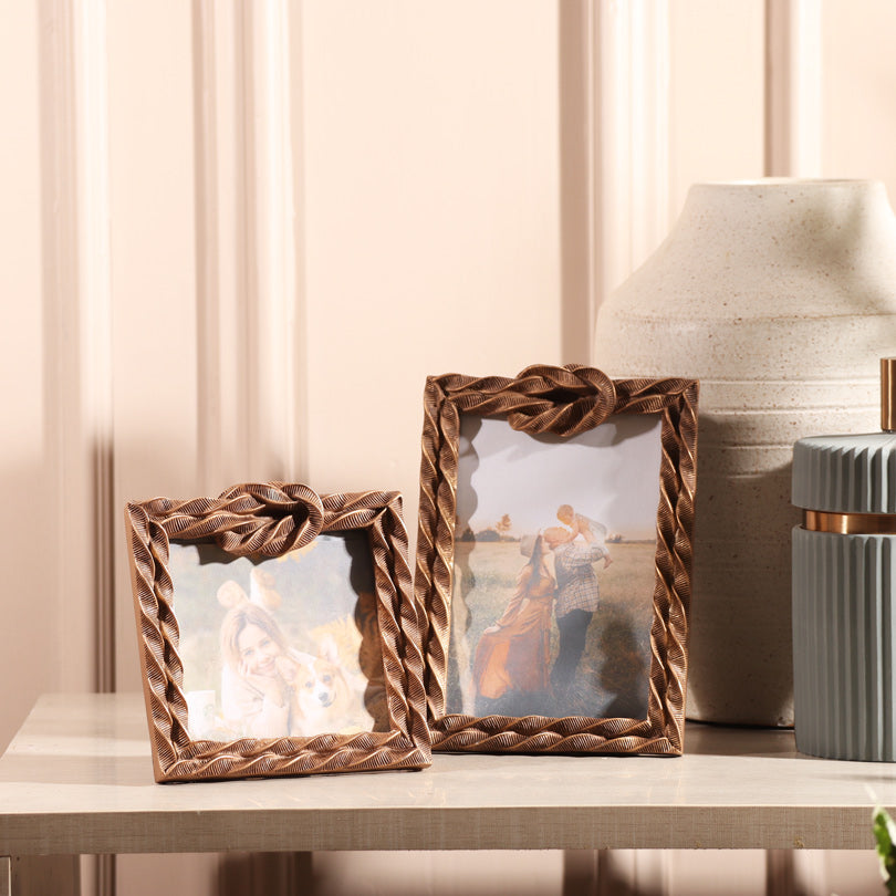 Sailor Knot Photo Frame Medium - Bronze