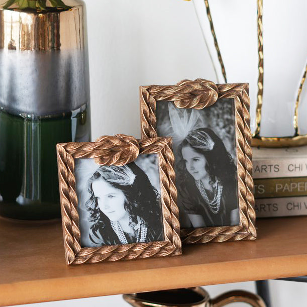 Sailor Knot Photo Frame Square - Bronze