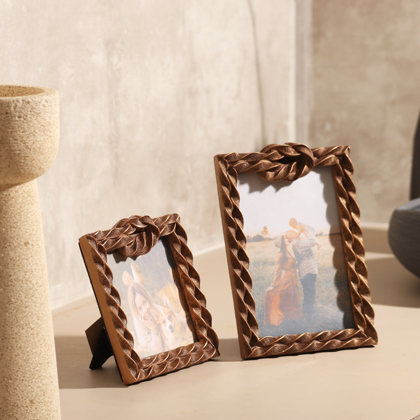 Sailor Knot Photo Frame Square - Bronze