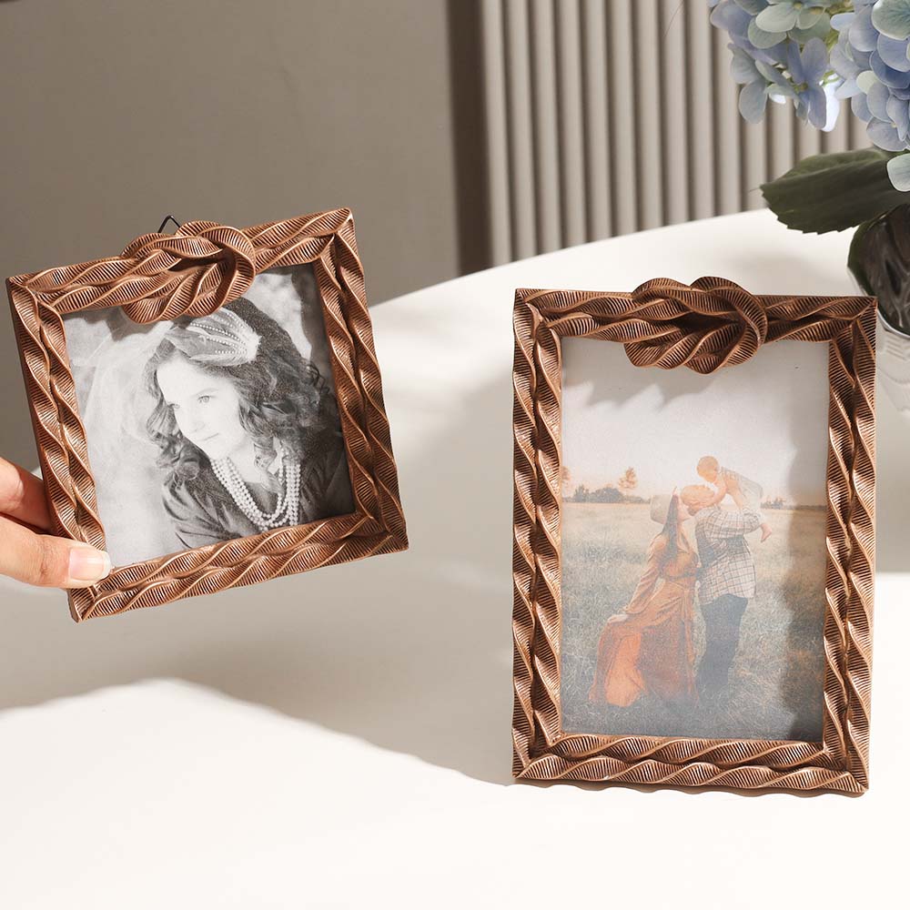 Sailor Knot Photo Frame Medium - Bronze