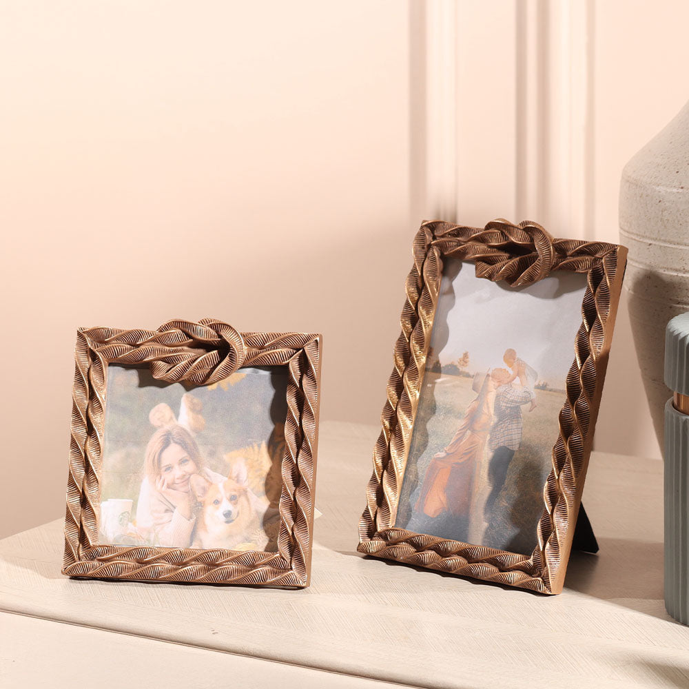 Sailor Knot Photo Frame Medium - Bronze