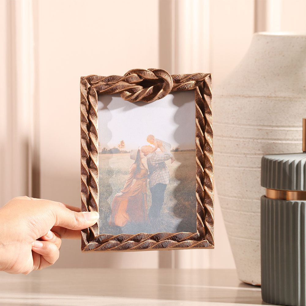 Sailor Knot Photo Frame Medium - Bronze