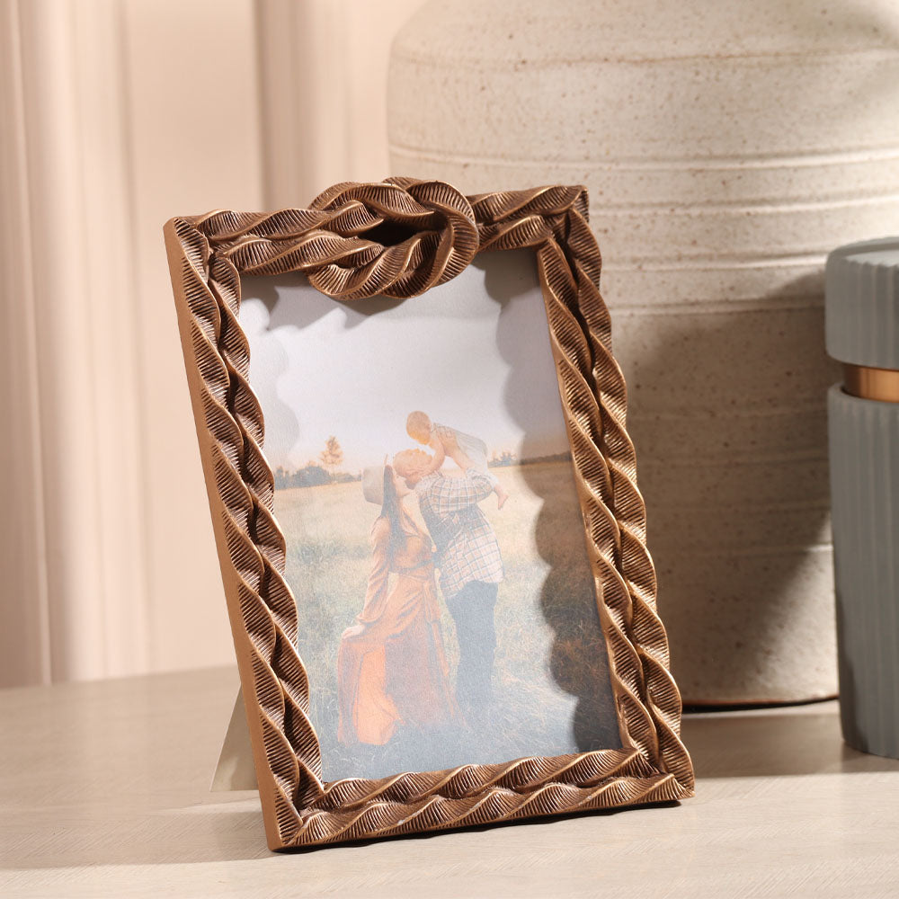 Sailor Knot Photo Frame Medium - Bronze