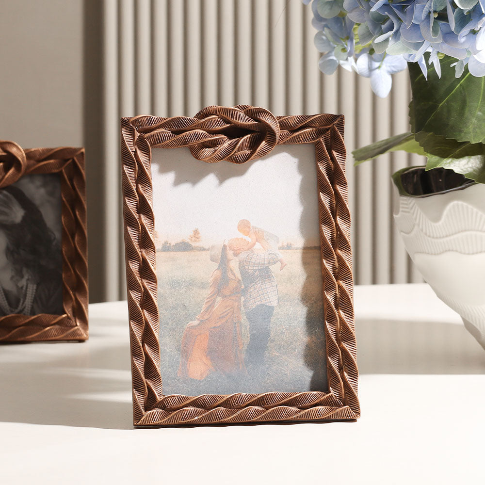 Sailor Knot Photo Frame Medium - Bronze