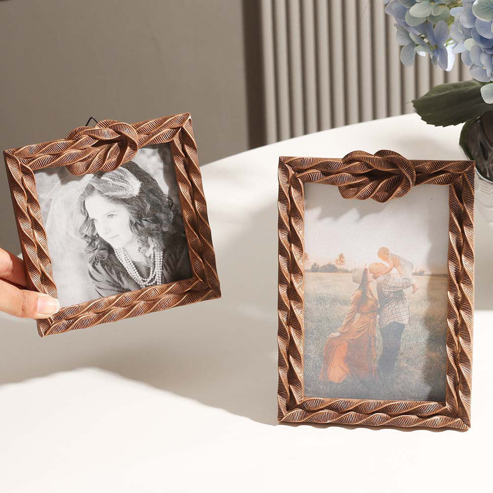 Sailor Knot Photo Frame Square - Bronze