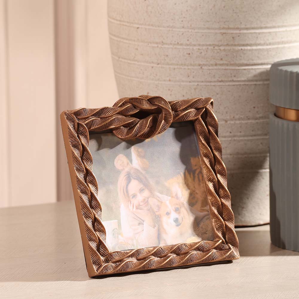 Sailor Knot Photo Frame Square - Bronze