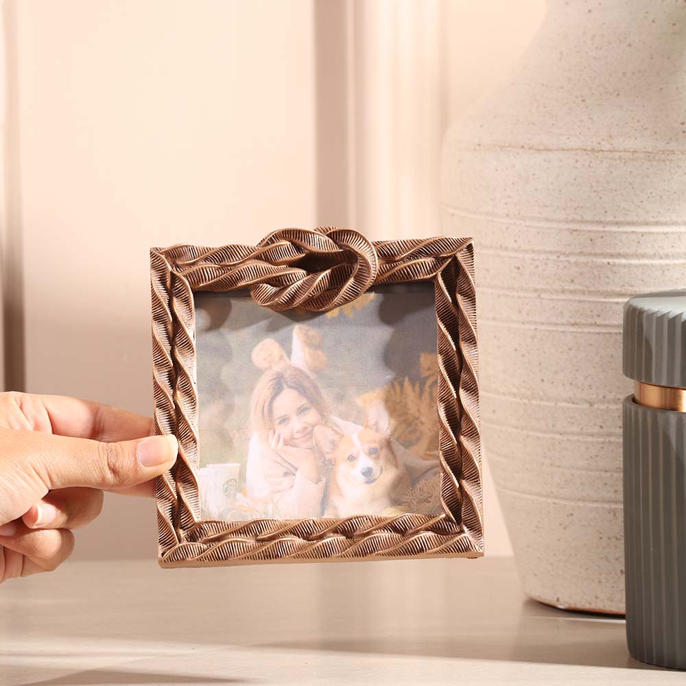 Sailor Knot Photo Frame Square - Bronze