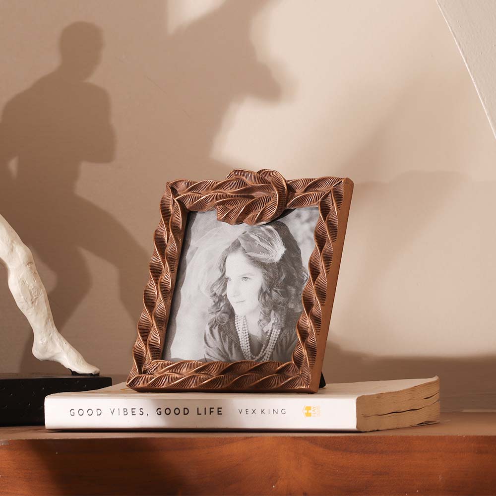 Sailor Knot Photo Frame Square - Bronze