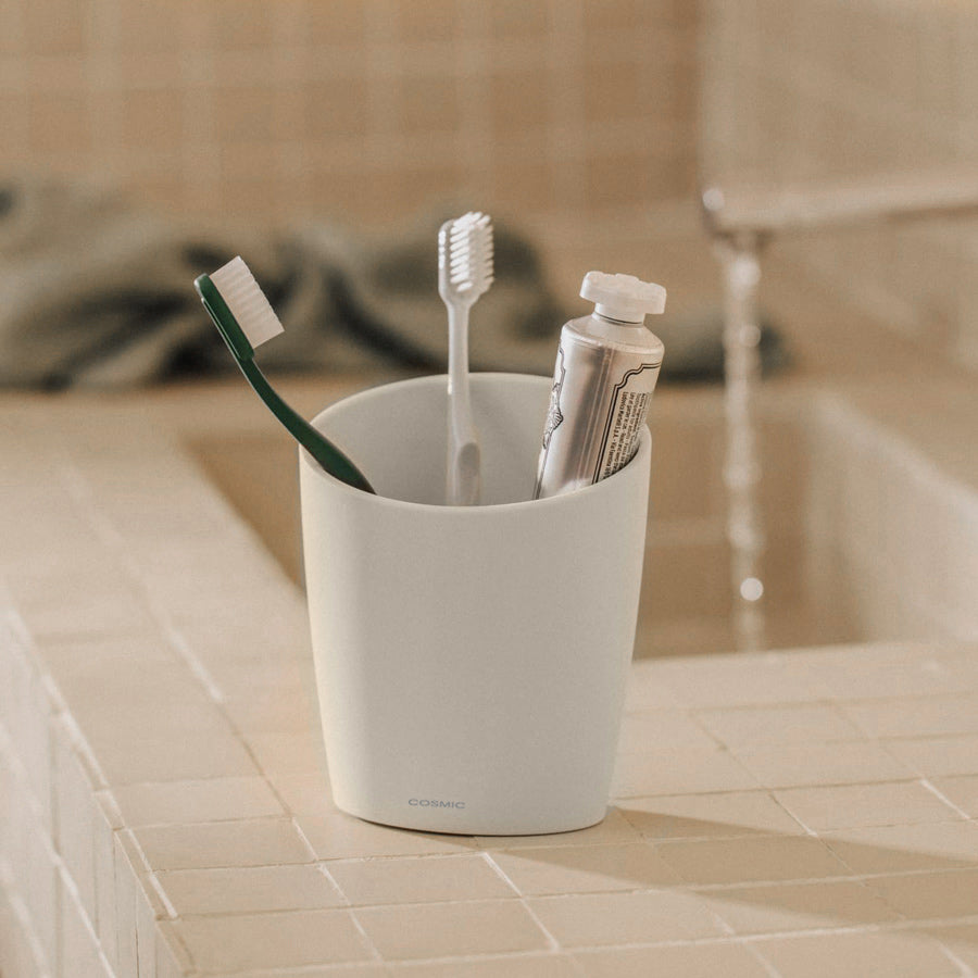 Saku Toothbrush Tumbler - Pale Sand