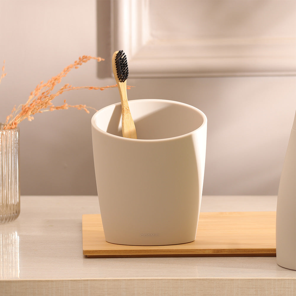 Saku Toothbrush Tumbler - Pale Sand