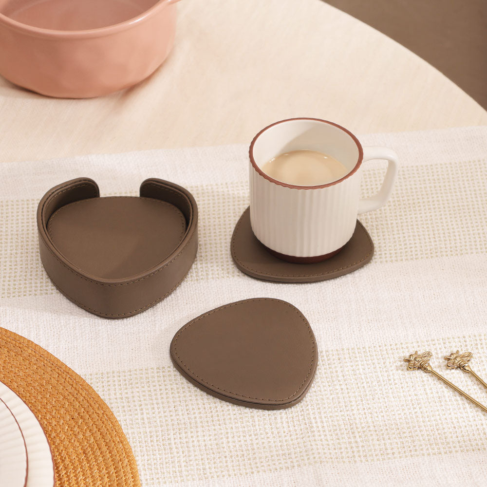 Saloon Drop Coasters, Set of 6 - Cedar