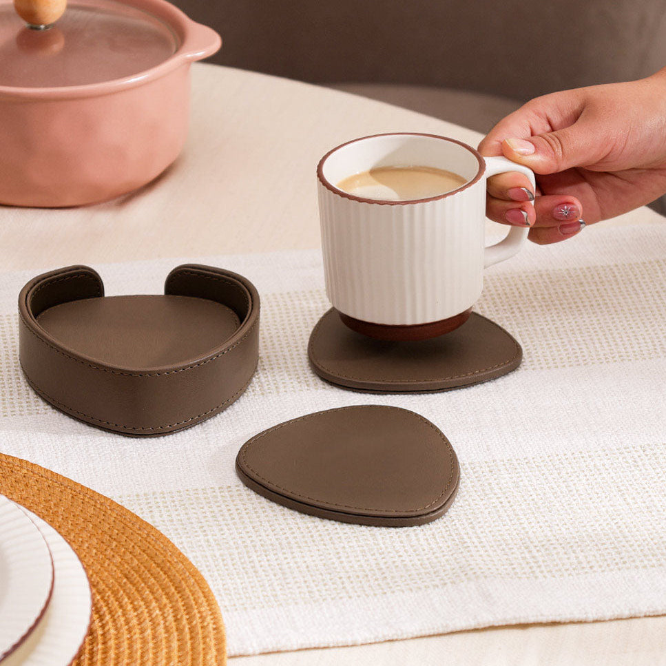 Saloon Drop Coasters, Set of 6 - Cedar