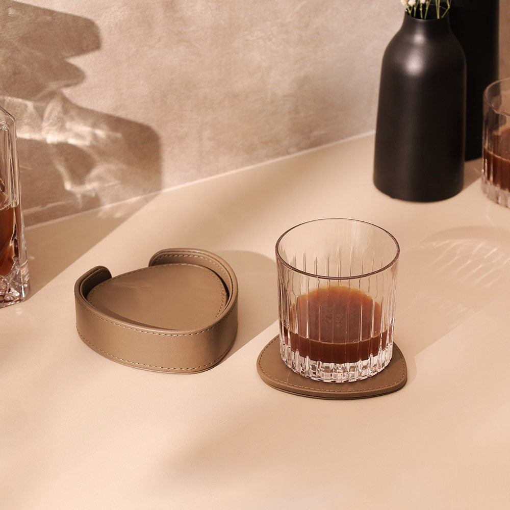 Saloon Drop Coasters, Set of 6 - Cedar