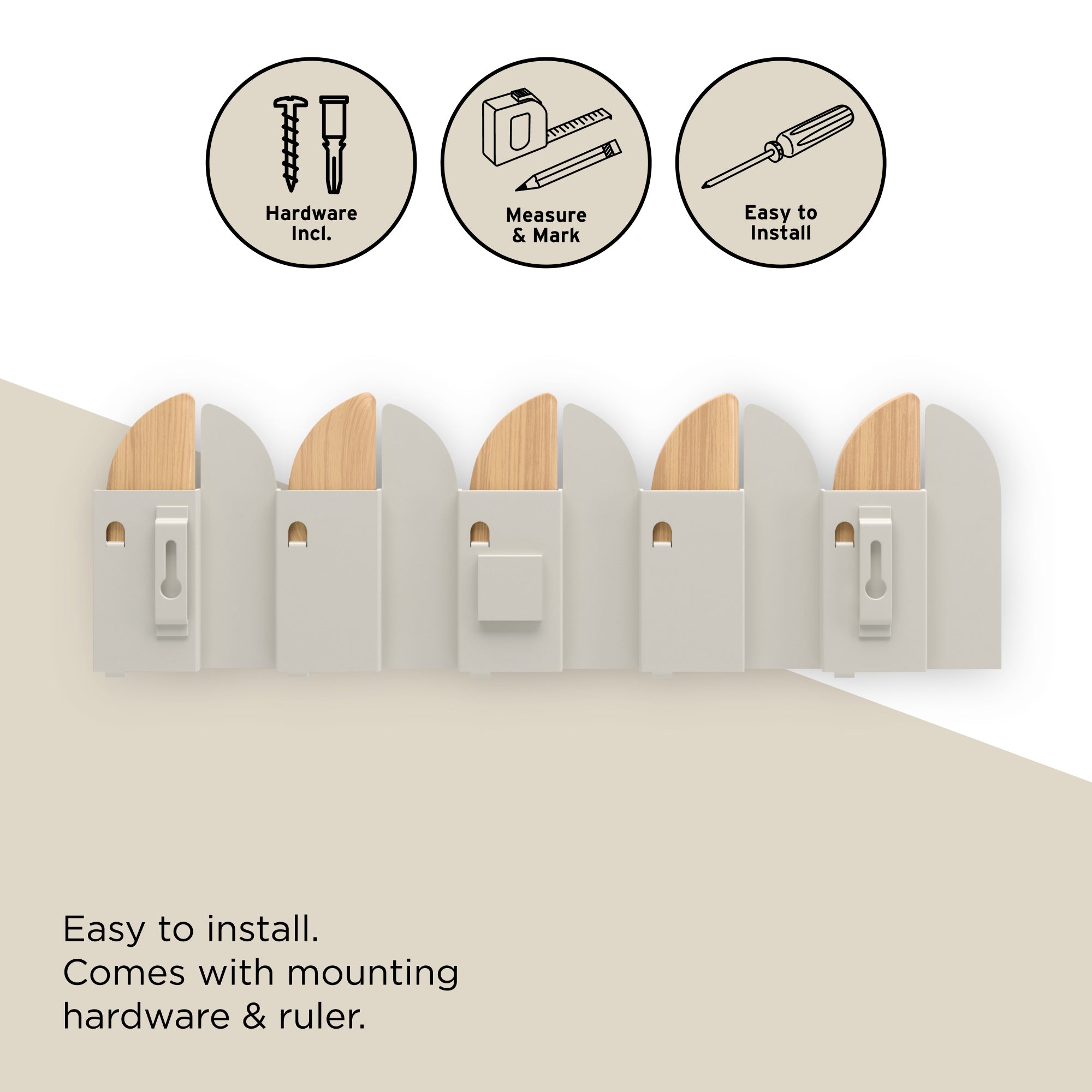 Saloon Multi Hook - Natural Sand