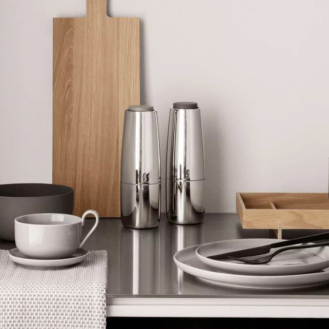 Salpi Salt & Pepper Mills - Matt Stainless Steel
