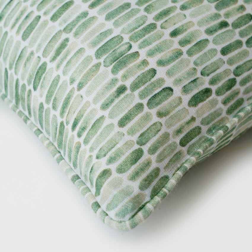 Speckle Linen Cushion Cover 45x45cm - Green