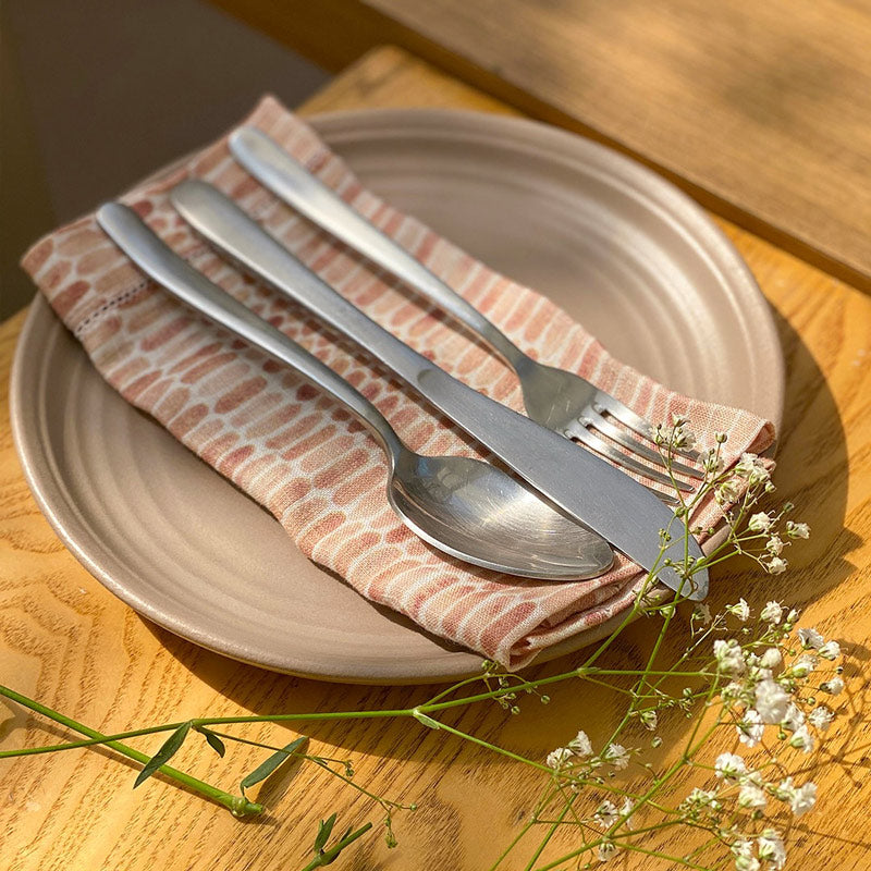 Speckle Linen Table Napkins, Set of 2 - Spice